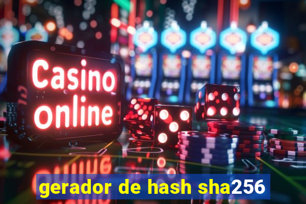 gerador de hash sha256